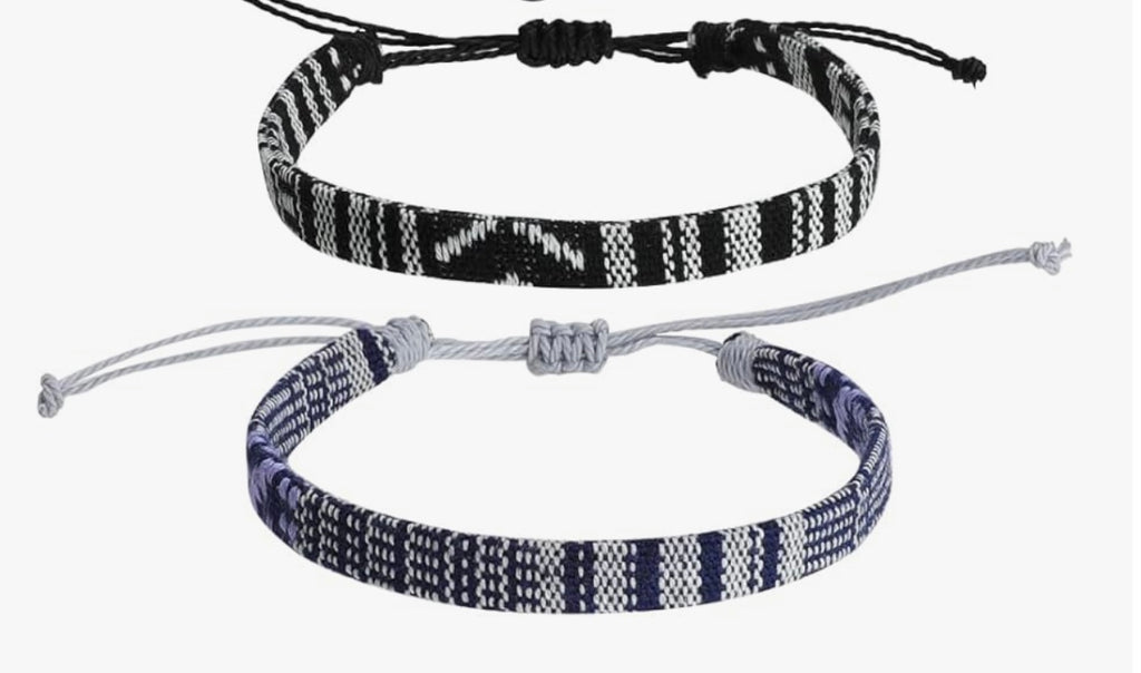 Boho Braided Adjustable Woven Bracelets Set/3