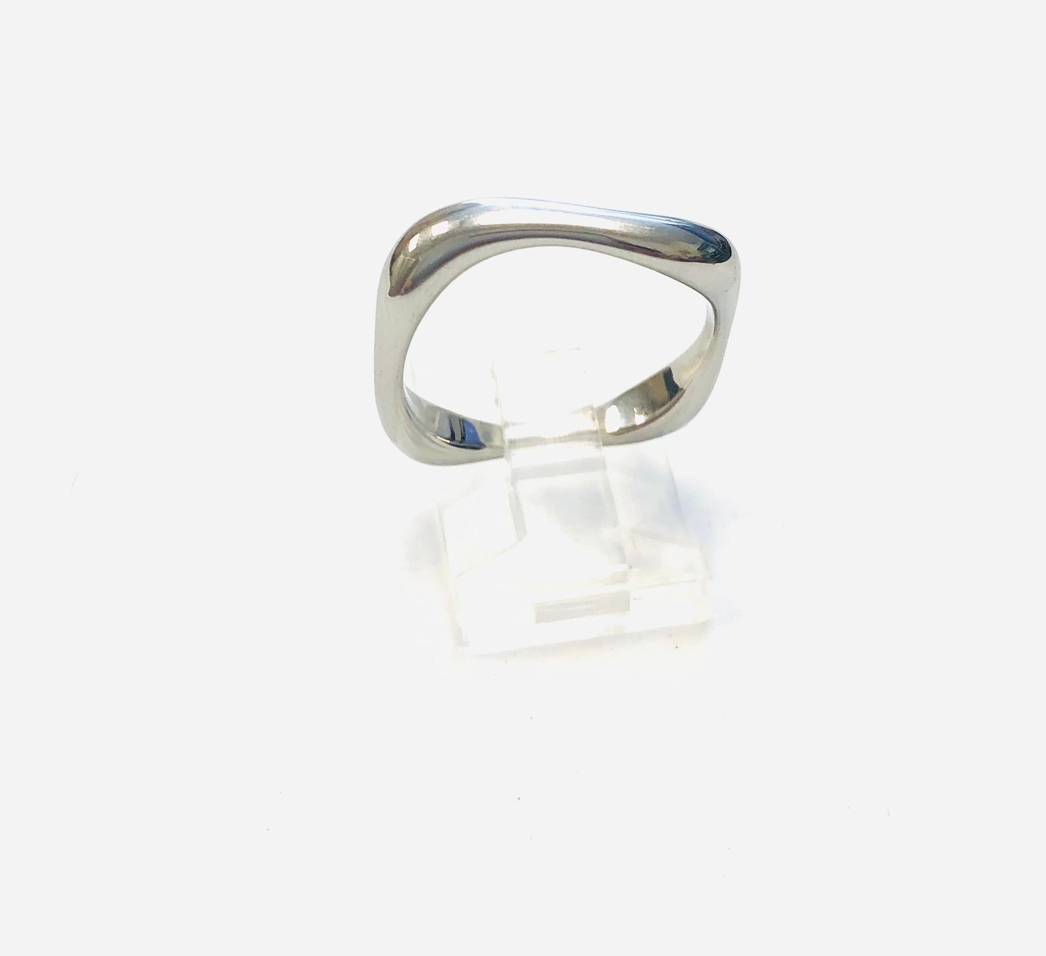 3mm Width Stainless Steel Square Shaped Ring
