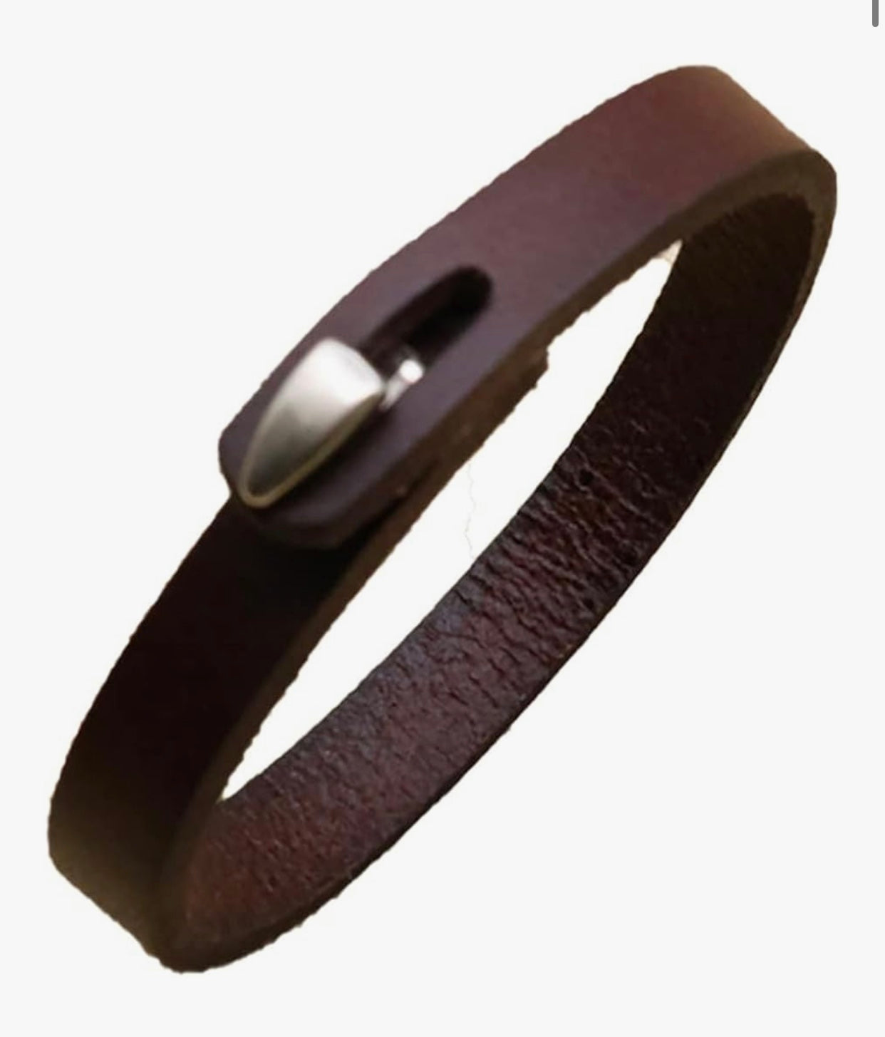 Easy Hook Leather Bangle Cuff
