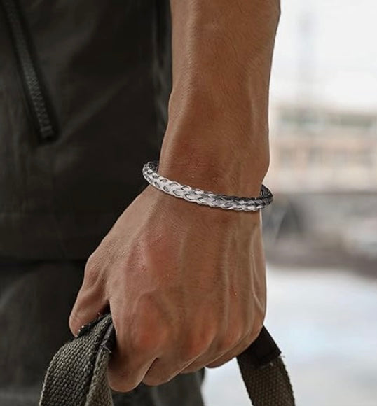 Braided Cuff Style Bracelet