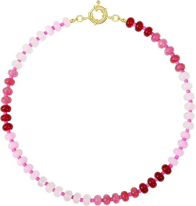 Cherry Pop Beaded Choker Necklace
