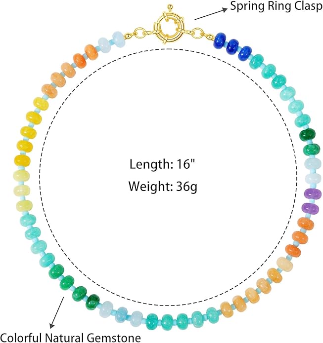 Citrus Blend Beaded Choker Necklace