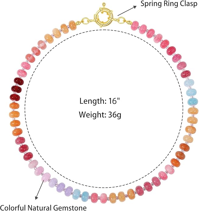 Blushing Bloom Bead Choker Necklace