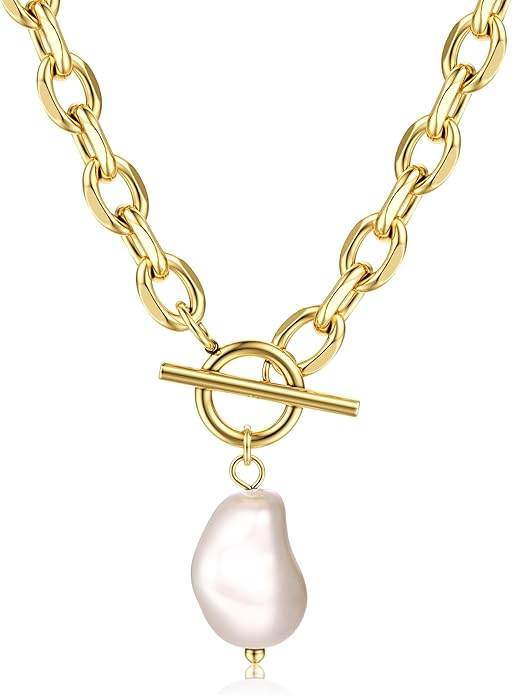 Natalie Baroque Pearl Necklace