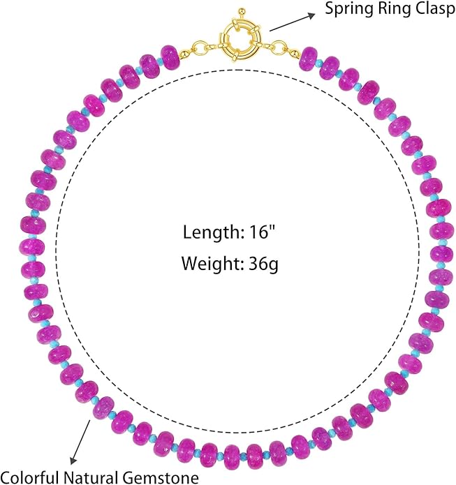 Pink Berry Bead Choker Necklace