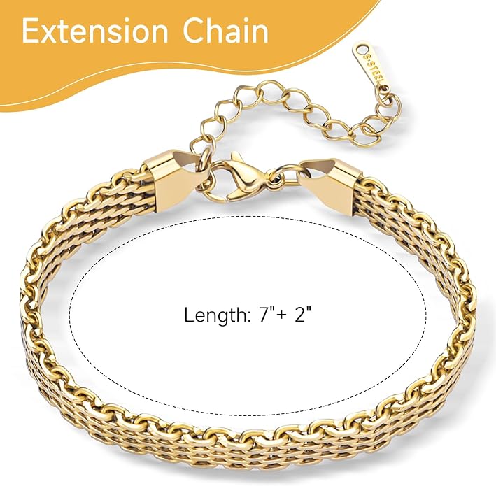14K Gold Woven Bracelet