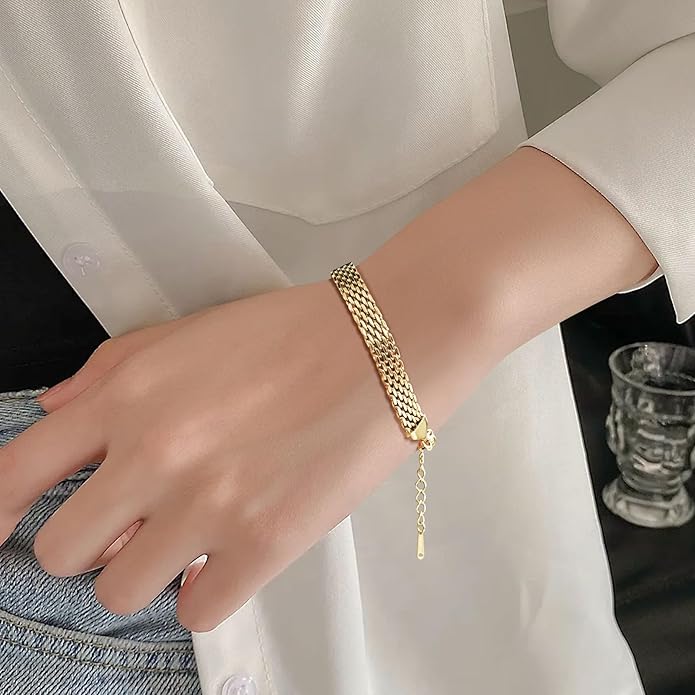14K Gold Woven Bracelet