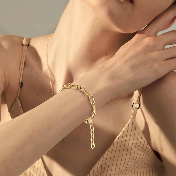 Bianca 14K Gold Link Bracelet