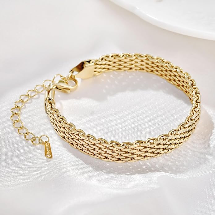 14K Gold Woven Bracelet
