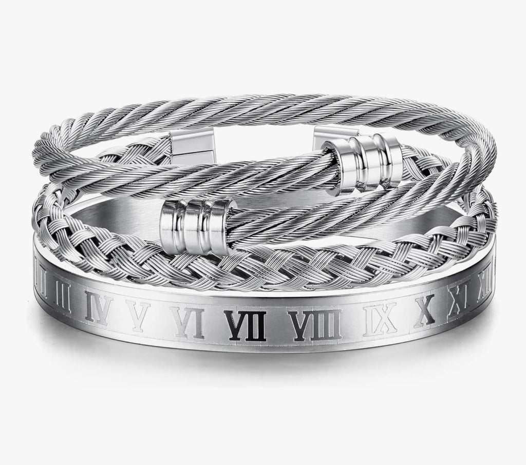 Roman Numeral Bangle Bracelet