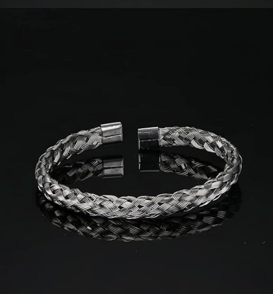 Braided Cuff Style Bracelet
