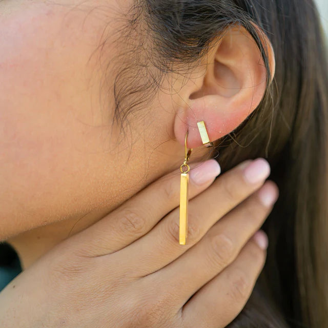 Vertical Drop Bar Earrings