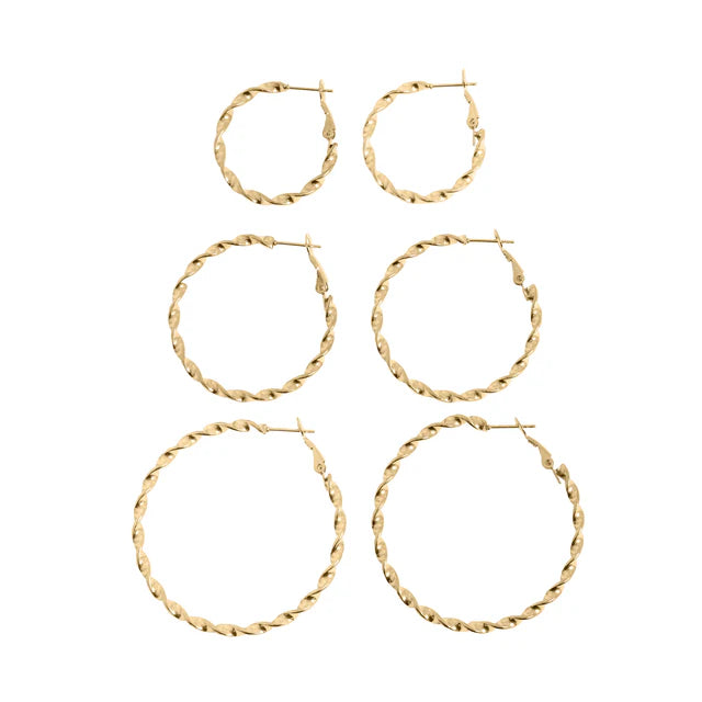 Twist Hoop Earrings