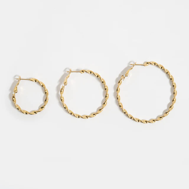 Twist Hoop Earrings