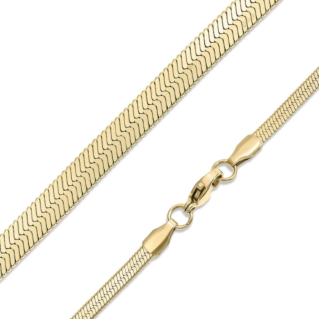 Sofia Herringbone Chain Necklace - Will Randall Jewelry