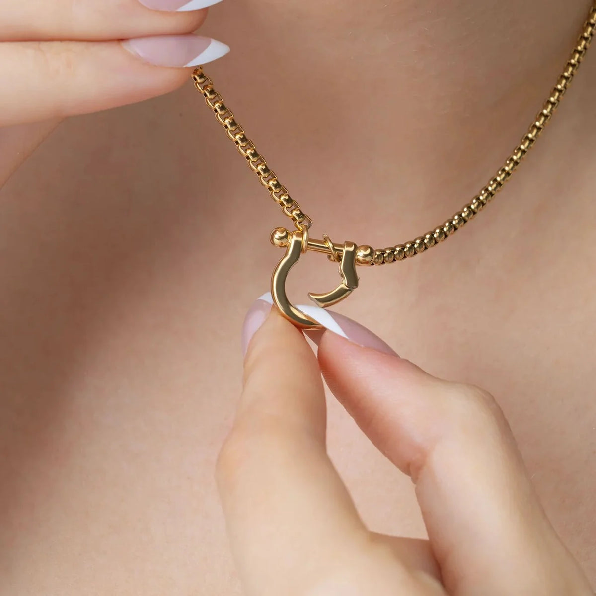 Horse Shoe Carabiner Necklace - Will Randall Jewelry