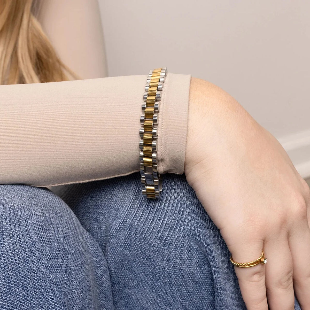Florence Two Tone Bracelet- Will Randall Jewelry