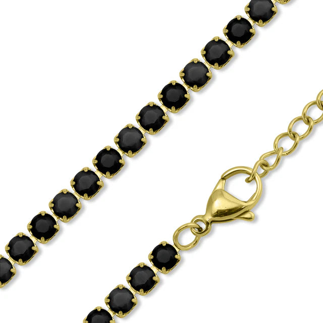 Nadine Rhinestone Tennis Chain Necklace